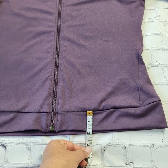 Reebok Woman’s Purple Active Long sleeve full zip jacket size L - Picture 7 of 13